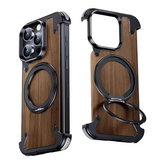 Moobifi Aluminum & Wood Case With MagSafe